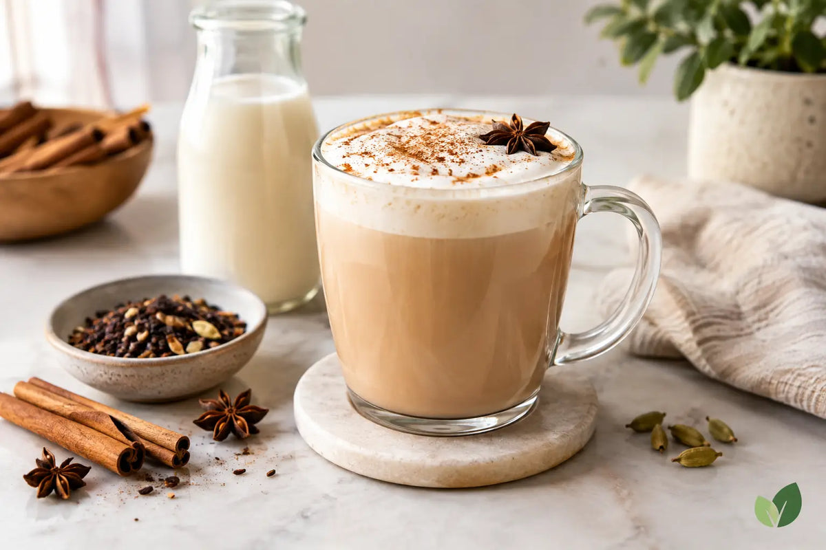 Chai Latte mit Hafermilch zubereiten wie im Café