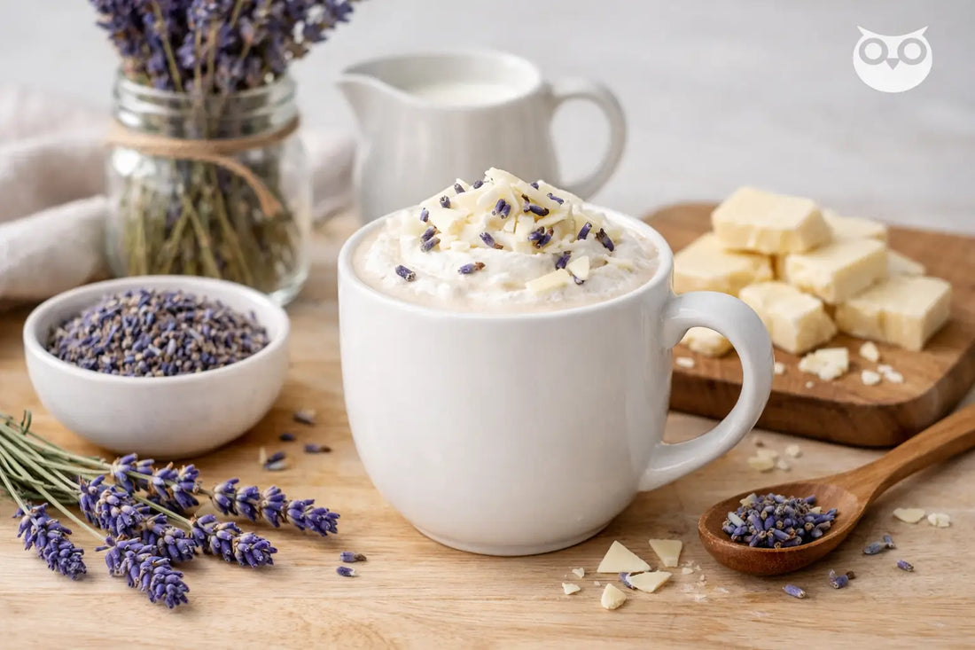 Lavender White Chocolate to Drink at Home