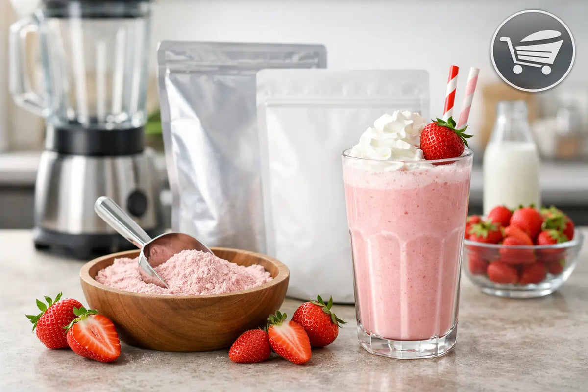 Milkshake Pulver Erdbeere richtig wählen