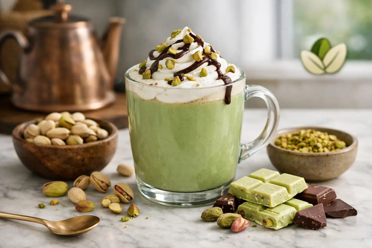 How to properly enjoy pistachio hot chocolate
