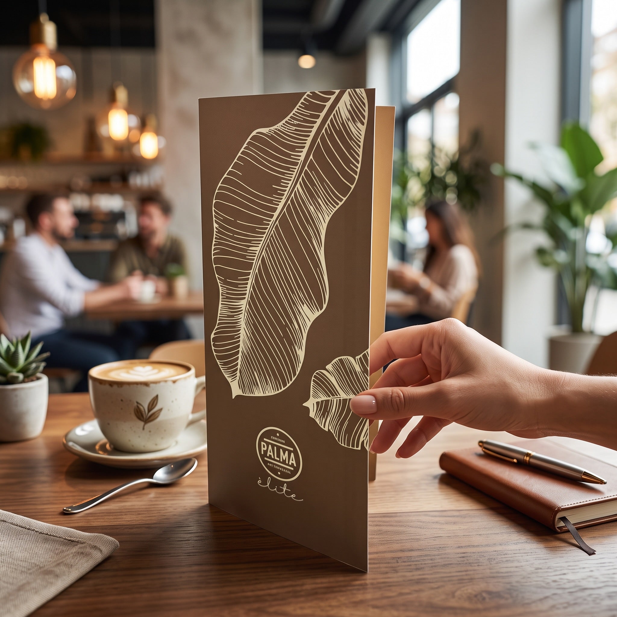 PALMA Élite menu card lifestyle staging