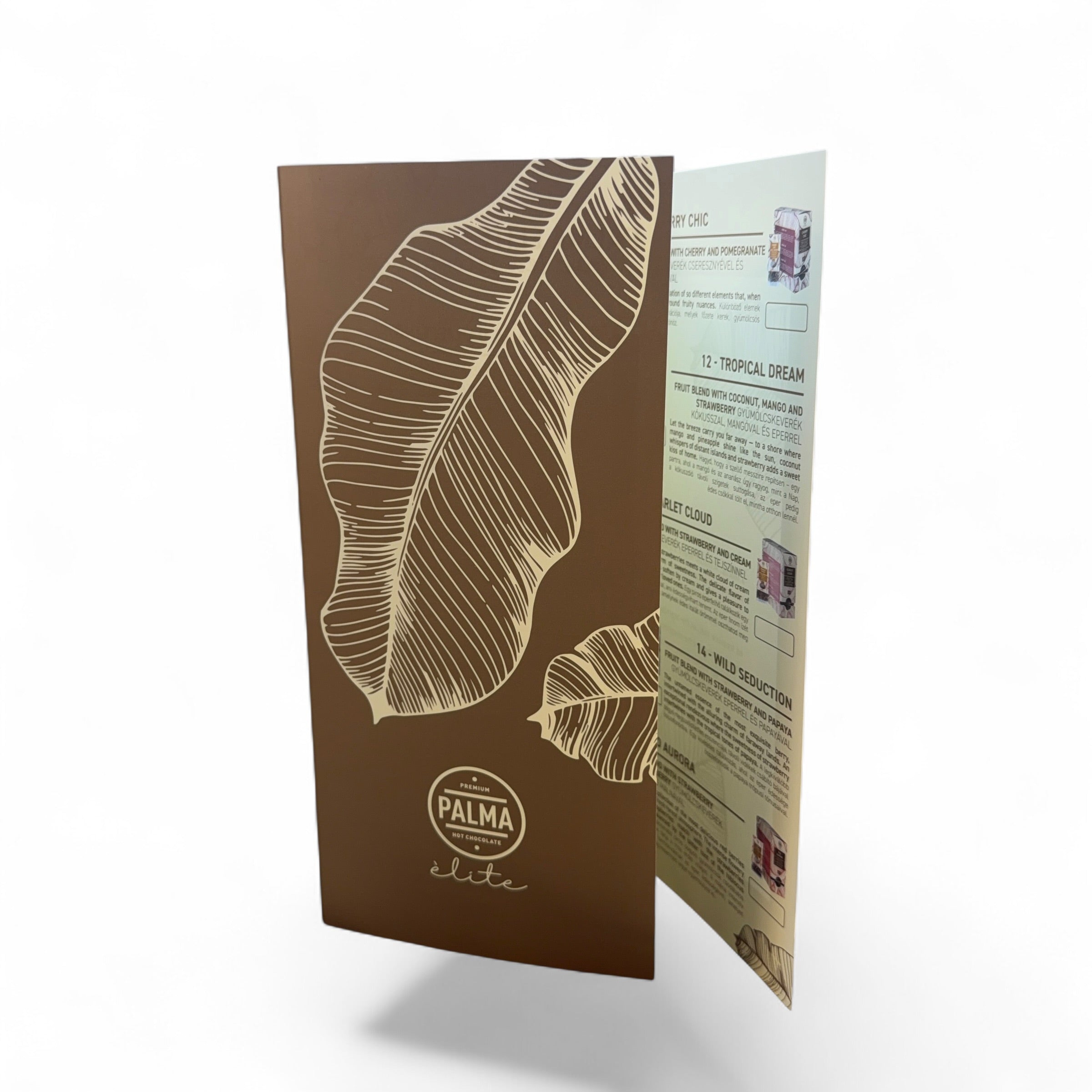 PALMA Élite menu card product shot 3