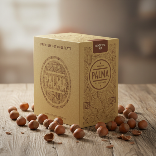 Gianduia/Piemontese Nut Hot Chocolate styled scene