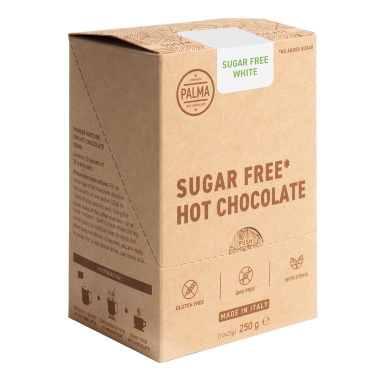 SUGAR-FREE* white hot chocolate