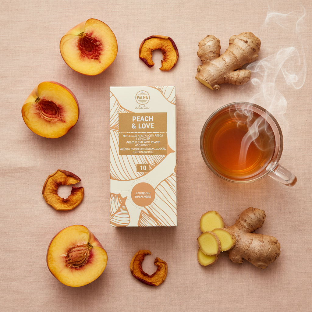 Peach & Love Flat Lay