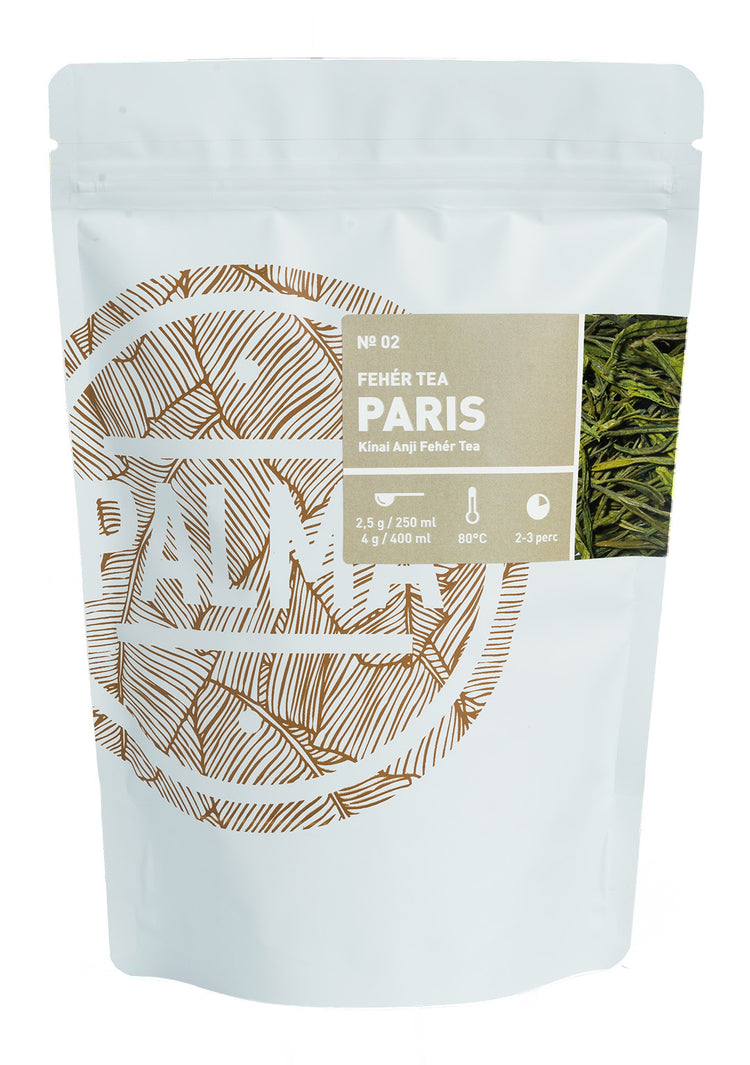 No. 2 - PARIS - Kínai Anji fehér tea - PALMA Hot Chocolate Co